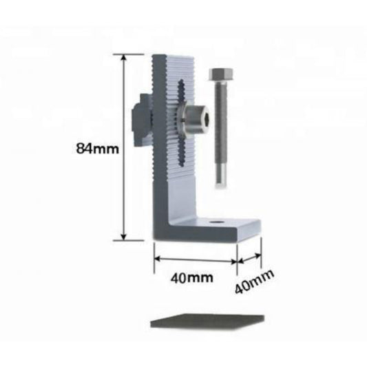 Aluminum L Feet Bracket for Metal Sheet Roof